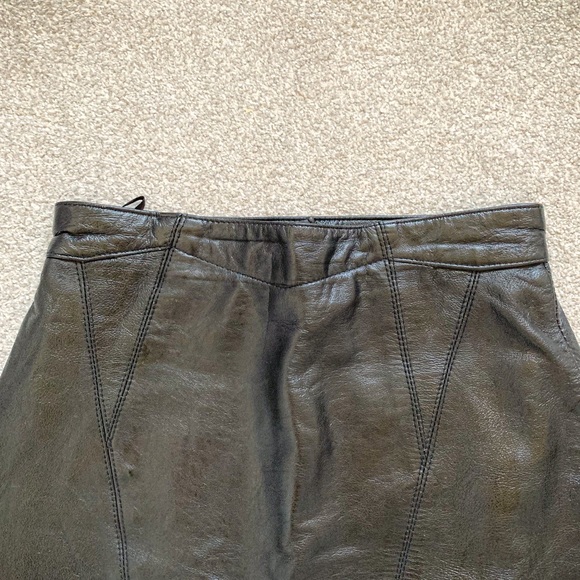 LEATHER SKIRT XXS - Picture 7 of 9